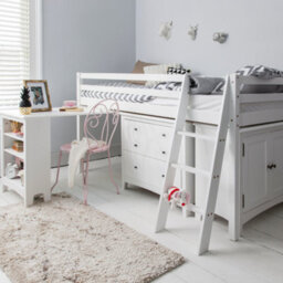 Nöa & Nani Noa & Nani Sleepstation With Chest Of Drawers, Cabinet & Desk In Classic White Moro - thumbnail 1