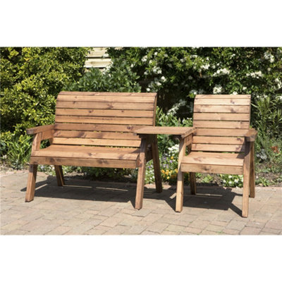 Marlborough Traditional Wooden 3 Seat Straight Companion Set - image 1