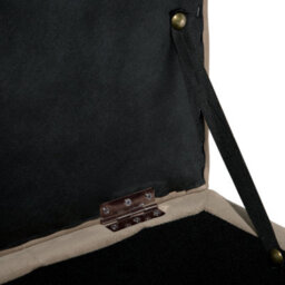 Beliani Light Brown Velvet Tufted Storage Ottoman Bench - W72 X D42 X H40Cm - thumbnail 7