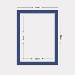Ak Frames 80X60Cm Blue Picture Mounts To Fit 70X50Cm Aperture Size - Mount Board Only (No Frame Included) - thumbnail 3