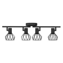Emitto 4-Way Spotlight Ceiling Light Adjustable Vintage Black Metal E14 Fixture - thumbnail 3