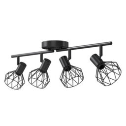 Emitto 4-Way Spotlight Ceiling Light Adjustable Vintage Black Metal E14 Fixture - thumbnail 2