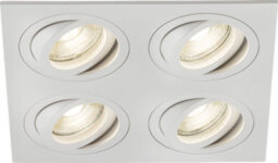 Luminosa Lighting Luminosa Knightsbridge Ambar Quad Tilt Square Downlight White - Ama4Tsw - thumbnail 1