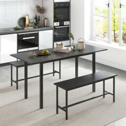 Modern Folding Table 3 Pcs Dining Table Set Extendable Kitchen Table - thumbnail 3