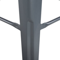 Beliani Set Of 2 Bar Stools Cabrillo Metal Grey - thumbnail 8