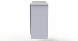 Trent 6 Drawer Wide Chest In Dusk Grey & White (Ready Assembled) - thumbnail 2