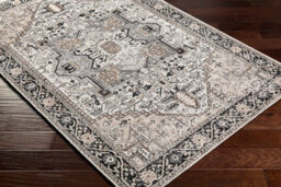 Livabliss Lavadora Washable Black Beige Traditional Boho Living Dining Rug 160 X 213 Cm Non Shedding - thumbnail 6
