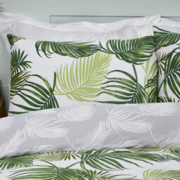 Smart Living Polycotton Floral Palm Print Reversible Duvet Cover With Pilllowcase - thumbnail 5