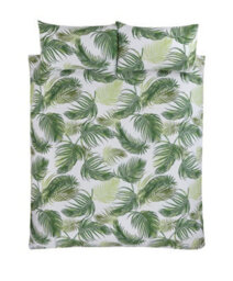 Smart Living Polycotton Floral Palm Print Reversible Duvet Cover With Pilllowcase - thumbnail 3