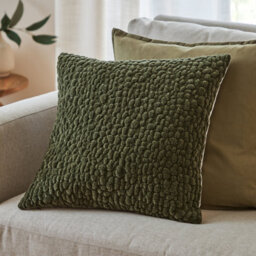 Yard Pebble Textured Chenille Feather Filled Cushion - thumbnail 1
