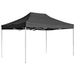 Walplus Professional Folding Party Tent Garden Gazebo Canopy Aluminium 4.5X3 M Anthracite - thumbnail 1