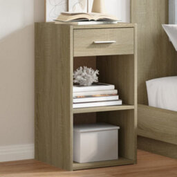Berkfield Bedside Cabinets 2 Pcs Sonoma Oak 35X34X65 Cm Engineered Wood - thumbnail 1