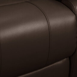 Furnishings For Less UK Minnesota Brown Leather Reclining Corner Sofa 5 Seater Manual Recliner Comfortable Padded Arms - thumbnail 4