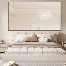 Cassilando Sleek Full Length Mirror/standing Wall Mirror 198 X 96 Cm/77.95X37.79 In Aluminum Frame Full For Bedroom Living Room - thumbnail 2