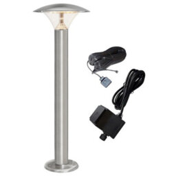 Long Life Lamps Company Led Bollard Modern Stainless Steel Garden Lamp Post Warm White Light With 12V Transformer Zlc048Ww