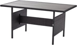 Nustone L-Shaped Corner Rattan Garden Furniture Lounge Dining Set For Seating 8 People In Black - thumbnail 5