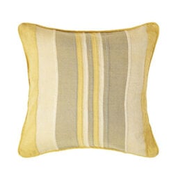 Homescapes Cotton Striped Yellow Cushion Cover Morocco , 45 X 45 Cm - thumbnail 1