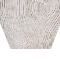 Wyld And Coco Beige Fibre Clay Fluted Square Planter - 42 X 42 X 50 Cm - thumbnail 6