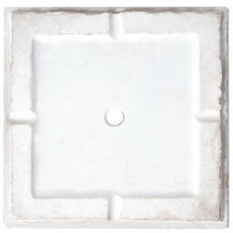 Wyld And Coco Beige Fibre Clay Fluted Square Planter - 42 X 42 X 50 Cm - thumbnail 4