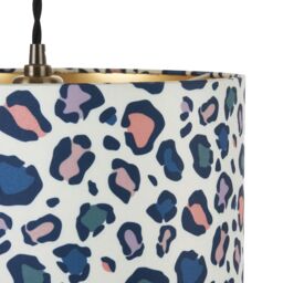 Harbour Studio Multicoloured Leopard Print Cylinder Lamp Shade (D)30Cm - thumbnail 4