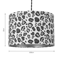 Harbour Studio Multicoloured Leopard Print Cylinder Lamp Shade (D)30Cm - thumbnail 6