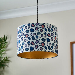 Harbour Studio Multicoloured Leopard Print Cylinder Lamp Shade (D)30Cm - thumbnail 1