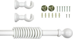 Lister Cartwright  28 mm Wooden Curtain Poles Fixed Length (Linen White Ball, 400 Cm) - thumbnail 5