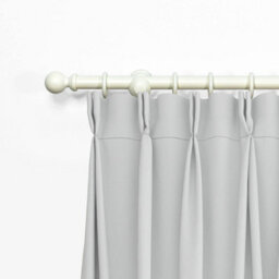 Lister Cartwright  28 mm Wooden Curtain Poles Fixed Length (Linen White Ball, 400 Cm) - thumbnail 4