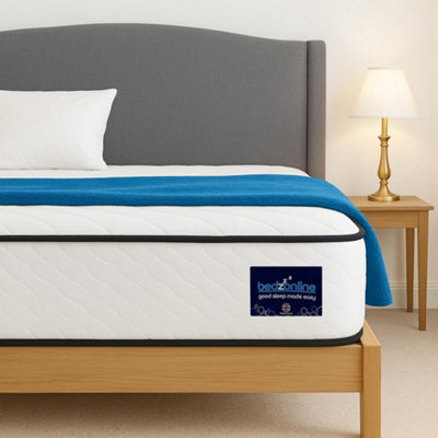 Bedz Online Bedzonline 20Cm Premium Hybrid Pocket Sprung Mattress, Breathable Foam Support, 2Ft6 Small Single (75X190Cm) - image 1