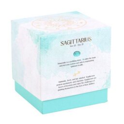 Something Different Sagittarius Ylang Ylang & Amber Turquoise Chips Scented Candle Blue/brown (One Size) - thumbnail 2