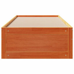 Berkfield Bed Frame Without Mattress With Drawers Wax Brown 90X190 Cm Single Solid Wood Pine - thumbnail 4