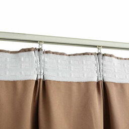 Berkfield Blackout Curtains With Hooks 2 Pcs Taupe 140X245 Cm - thumbnail 4