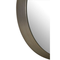 Premier Housewares Interiors By Premier Small Round Wall Mirror With Silver Frame - thumbnail 7