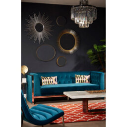 Premier Housewares Interiors By Premier Small Round Wall Mirror With Silver Frame - thumbnail 5
