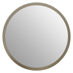 Premier Housewares Interiors By Premier Small Round Wall Mirror With Silver Frame - thumbnail 1