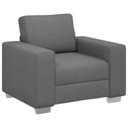 Vidaxl Sofa With Cushion Dark Grey 100 X 77 X 82 Cm Fabric - thumbnail 2