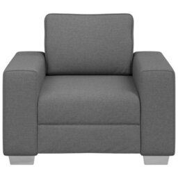Vidaxl Sofa With Cushion Dark Grey 100 X 77 X 82 Cm Fabric - thumbnail 5