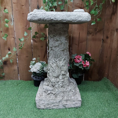 Stone Cast Detailed Jurassic Birdbath - image 1