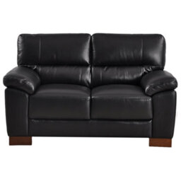 Furniture Instore Dalmore Genuine Leather Black 2+1 Seater Sofa Set - thumbnail 2