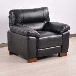 Furniture Instore Dalmore Genuine Leather Black 2+1 Seater Sofa Set - thumbnail 9