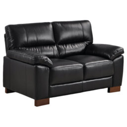 Furniture Instore Dalmore Genuine Leather Black 2+1 Seater Sofa Set - thumbnail 4