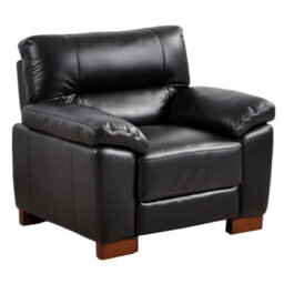 Furniture Instore Dalmore Genuine Leather Black 2+1 Seater Sofa Set - thumbnail 8