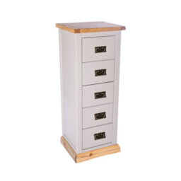 Cabinet Bits Bomporto 5 Drawer Narrow Chest Of Drawers Bras Drop Handle - thumbnail 3
