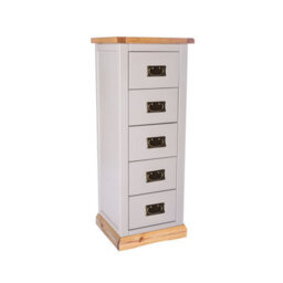 Cabinet Bits Bomporto 5 Drawer Narrow Chest Of Drawers Bras Drop Handle - thumbnail 2
