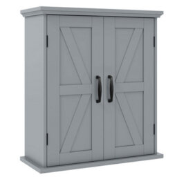 Bathroom Wall Cabinet Storage Cabinet With 2 Doors - thumbnail 4