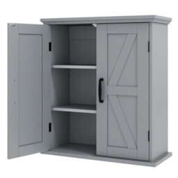 Bathroom Wall Cabinet Storage Cabinet With 2 Doors - thumbnail 1
