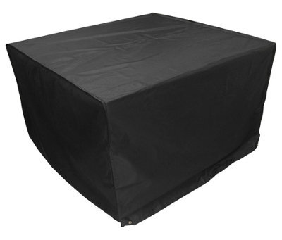 Woodside Heavy Duty Waterproof Garden Rattan Cube Set Cover Black 120X120X74Cm - image 1