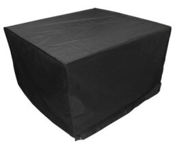 Woodside Heavy Duty Waterproof Garden Rattan Cube Set Cover Black 120X120X74Cm - thumbnail 1