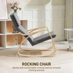 Comfortable Upholstered Relax Rocking Chair - thumbnail 6