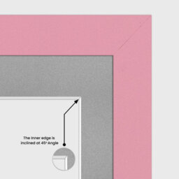 AK Frames 20X16 Pastel Pink Sleek Multi Photo Frame With Silver Mount - Holds 9 Apertures (2X) 7X5, (7X) 6X4 Photos - thumbnail 7